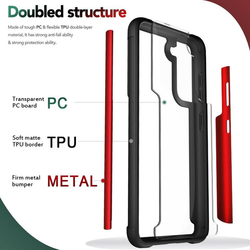 Cover Samsung Galaxy S21 Fe Premium Metal Effekt