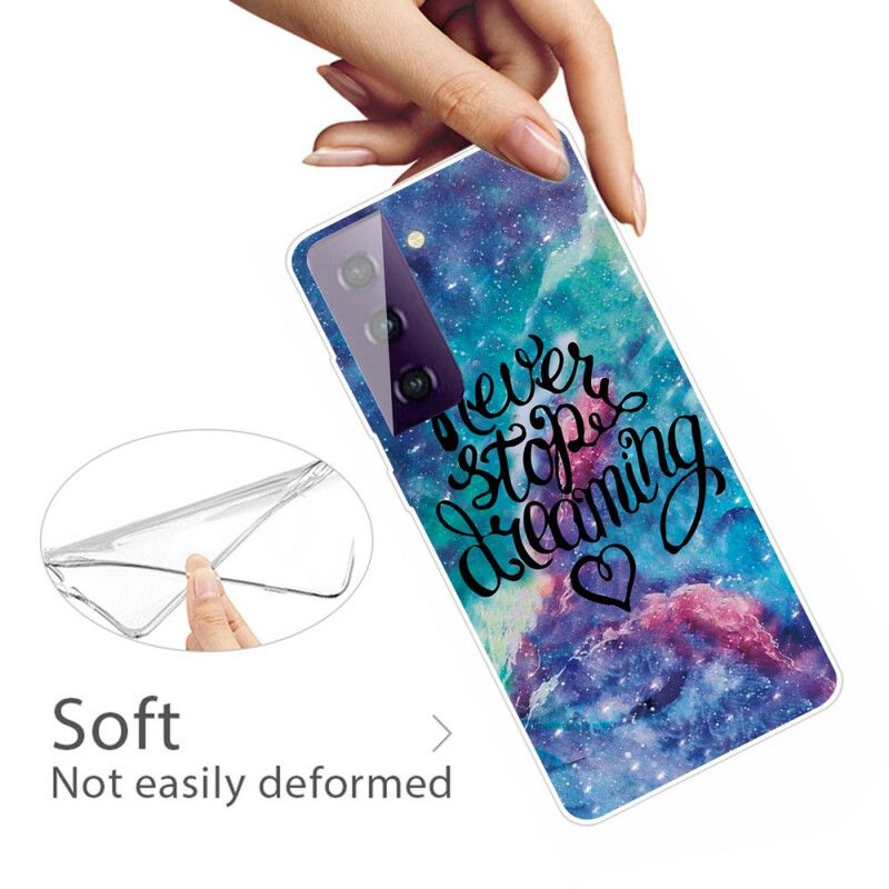 Cover Samsung Galaxy S21 Fe Stop Aldrig Med At Drømme