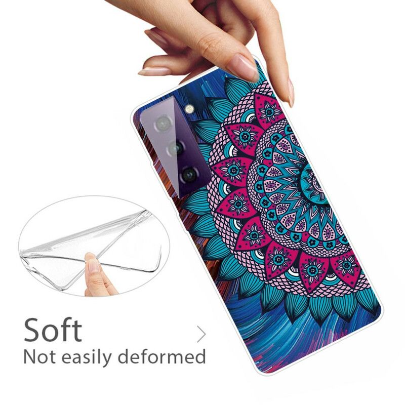 Cover Samsung Galaxy S21 Fe Telefon Etui Farverig Mandala