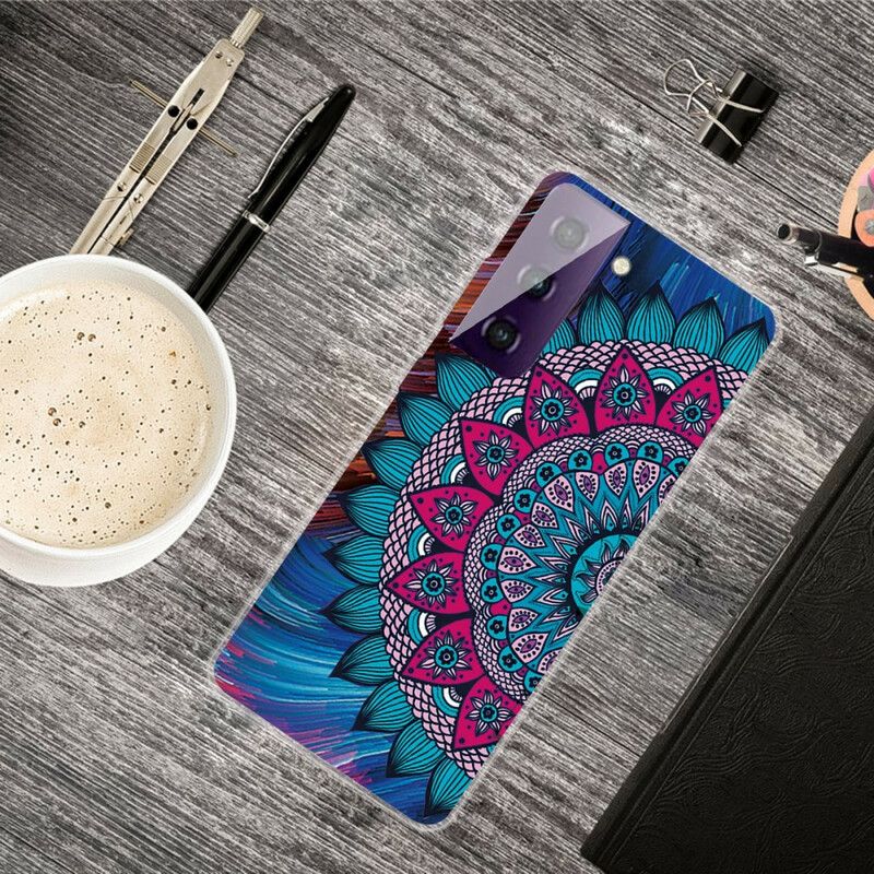 Cover Samsung Galaxy S21 Fe Telefon Etui Farverig Mandala