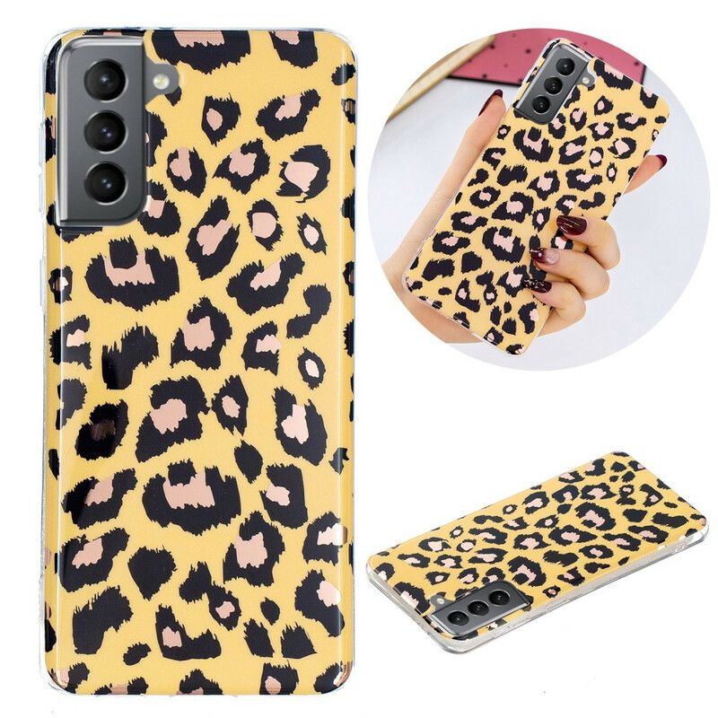 Cover Samsung Galaxy S21 Fe Telefon Etui Marble Design Ultra