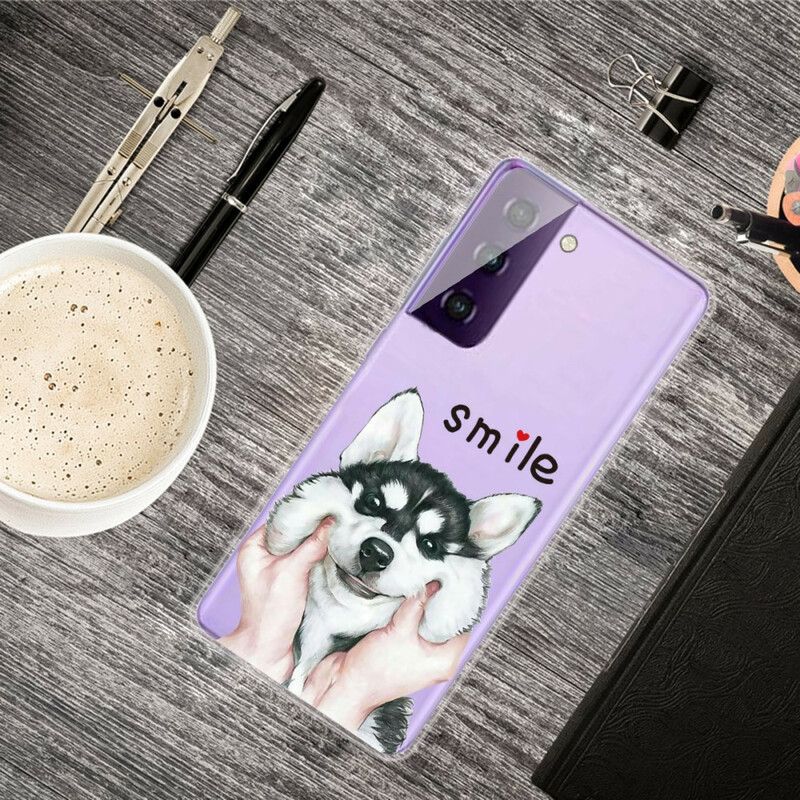 Cover Samsung Galaxy S21 Fe Telefon Etui Smile Dog