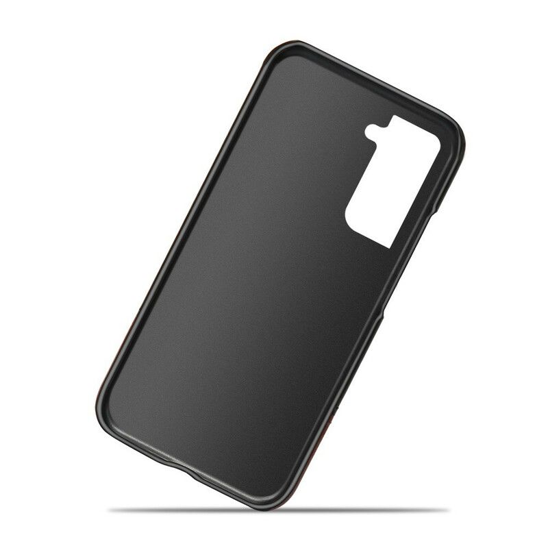 Cover Samsung Galaxy S21 Fe Tofarvet Lædereffekt Ksq