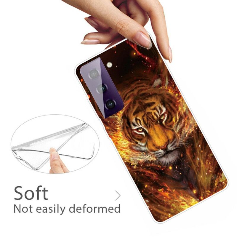 Cover Til Samsung Galaxy S21 Fe Fleksibel Tiger