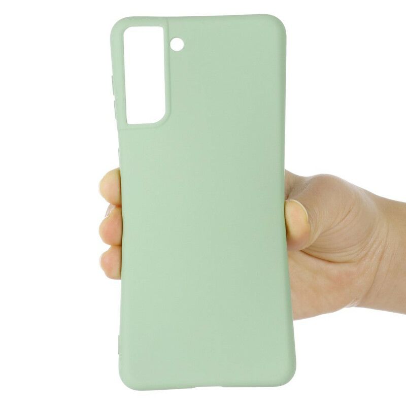 Cover Til Samsung Galaxy S21 Fe Flydende Silikone Med Snor