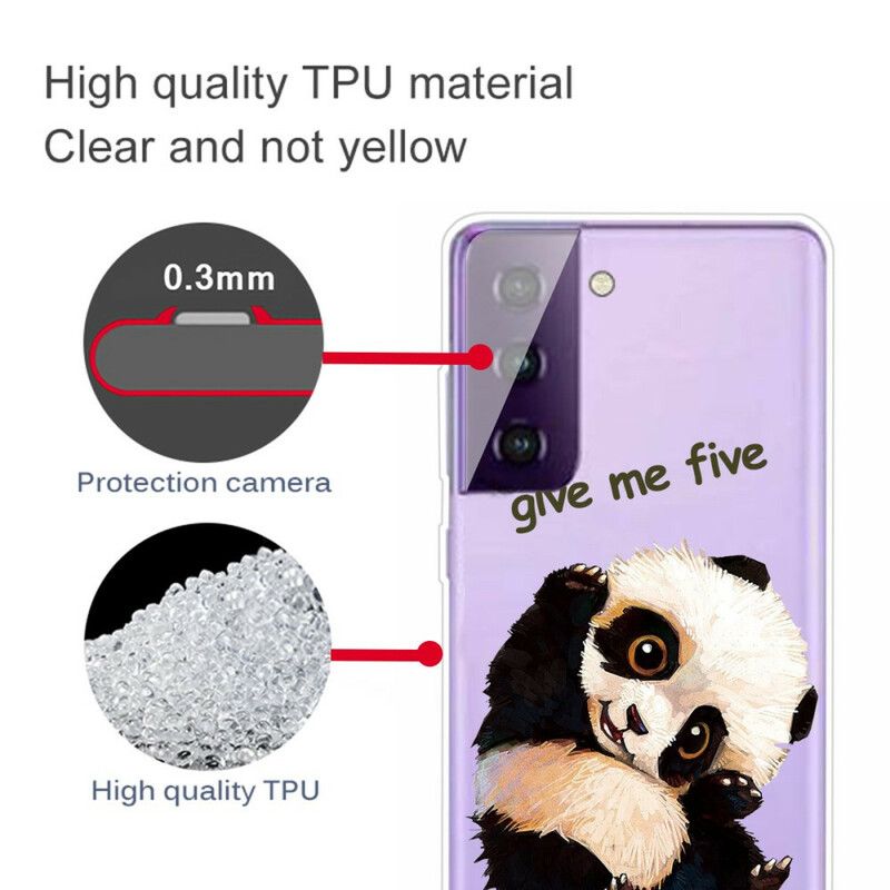 Cover Til Samsung Galaxy S21 Fe Panda Giv Me Five