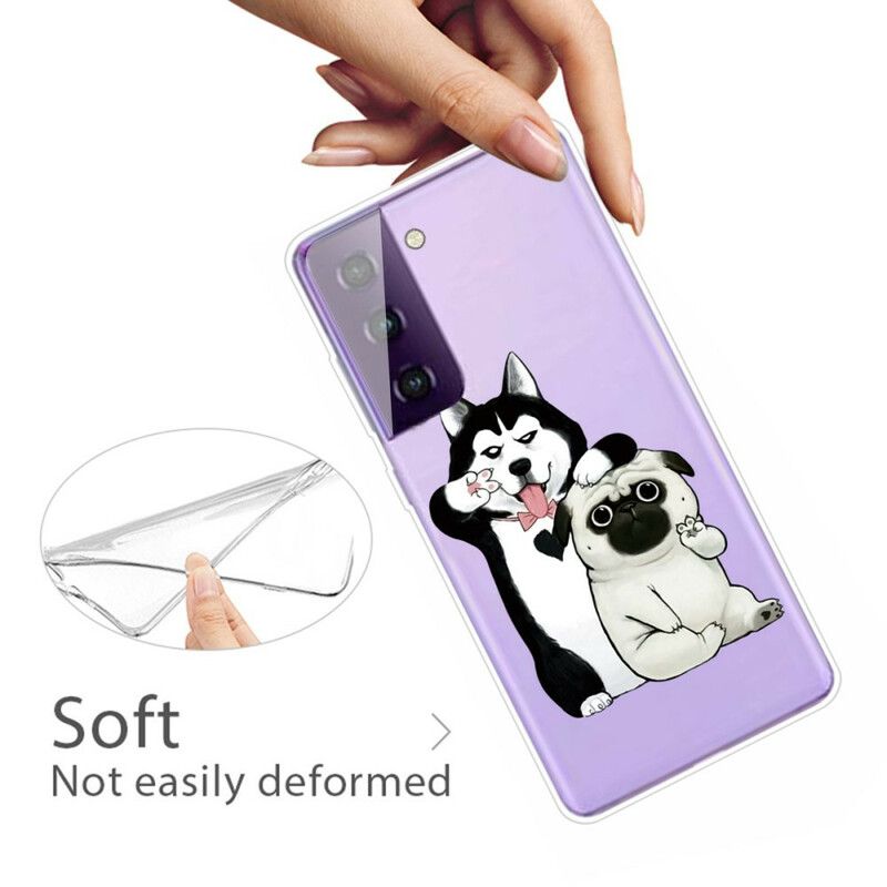 Cover Til Samsung Galaxy S21 Fe Sjove Hunde