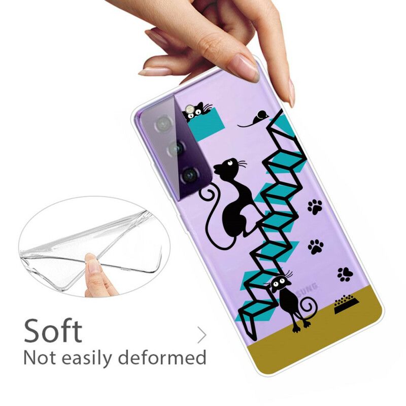 Cover Til Samsung Galaxy S21 Fe Sjove Katte