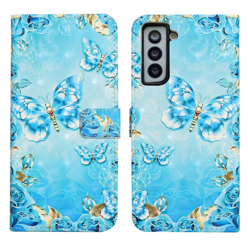 Flip Cover Samsung Galaxy S21 Fe Flight Of Butterflies