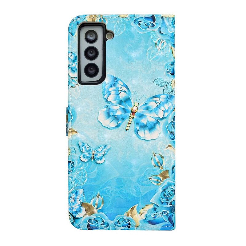 Flip Cover Samsung Galaxy S21 Fe Flight Of Butterflies