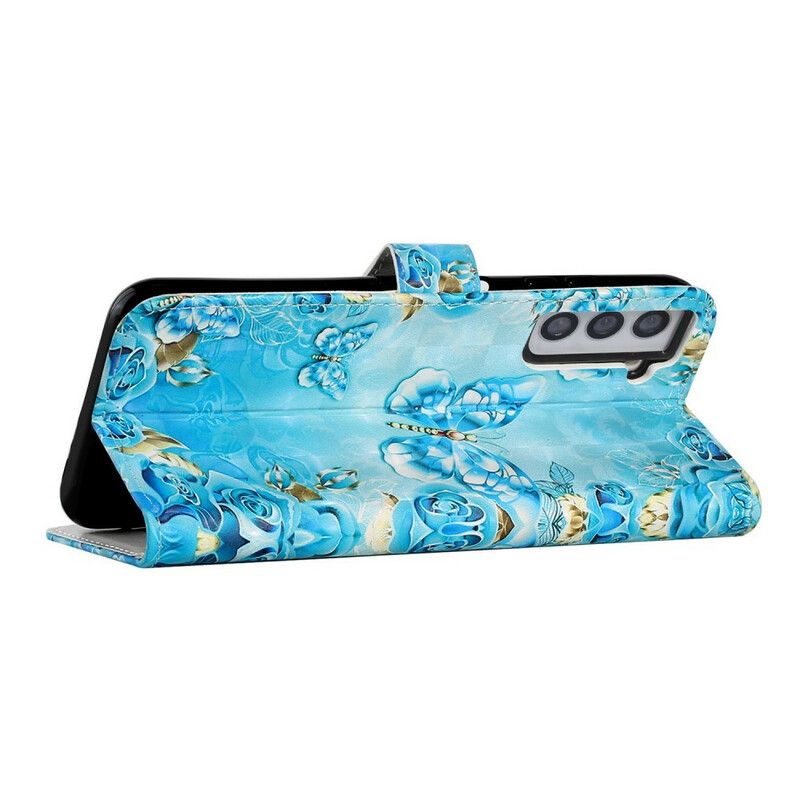 Flip Cover Samsung Galaxy S21 Fe Flight Of Butterflies