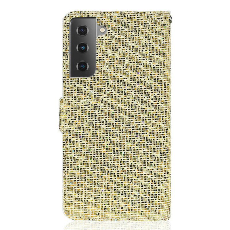 Flip Cover Samsung Galaxy S21 Fe Glitter S Design