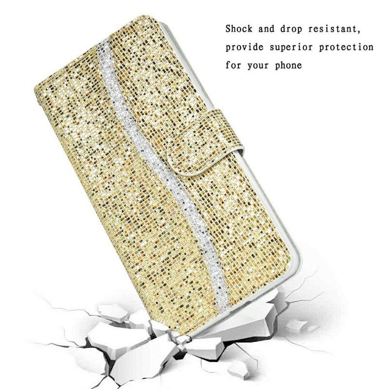 Flip Cover Samsung Galaxy S21 Fe Glitter S Design