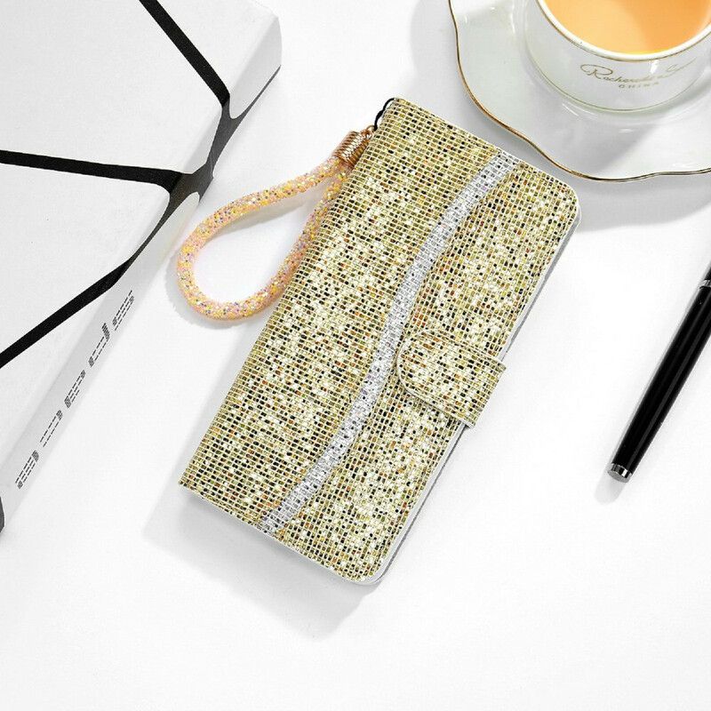 Flip Cover Samsung Galaxy S21 Fe Glitter S Design