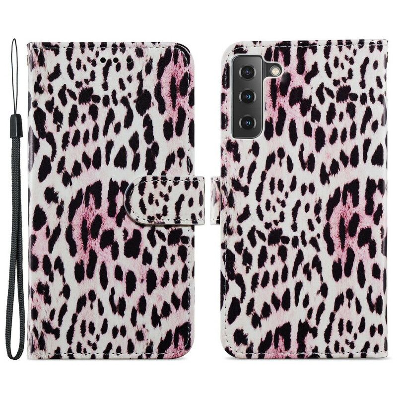 Flip Cover Samsung Galaxy S21 Fe Leopardprint