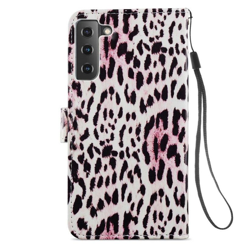 Flip Cover Samsung Galaxy S21 Fe Leopardprint