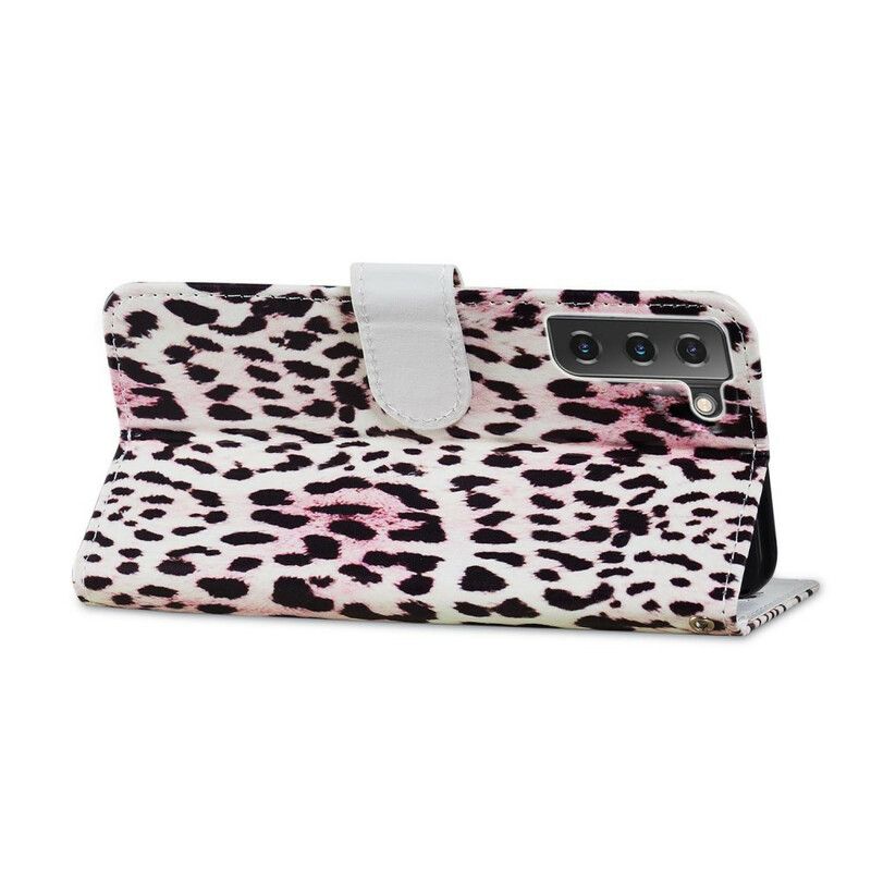 Flip Cover Samsung Galaxy S21 Fe Leopardprint