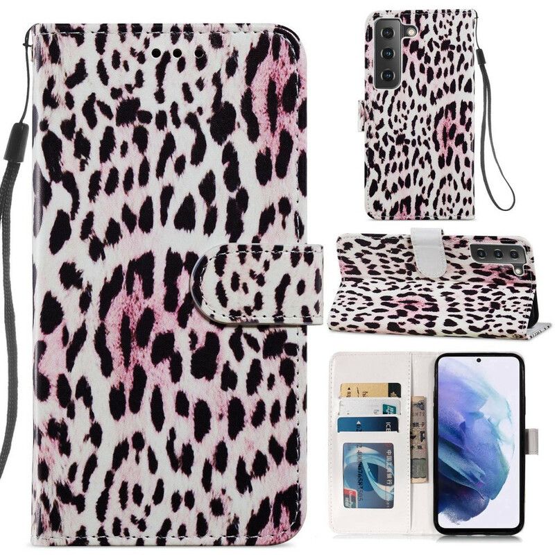 Flip Cover Samsung Galaxy S21 Fe Leopardprint