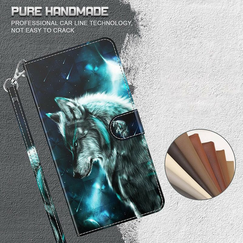 Flip Cover Samsung Galaxy S21 Fe Majestic Wolf