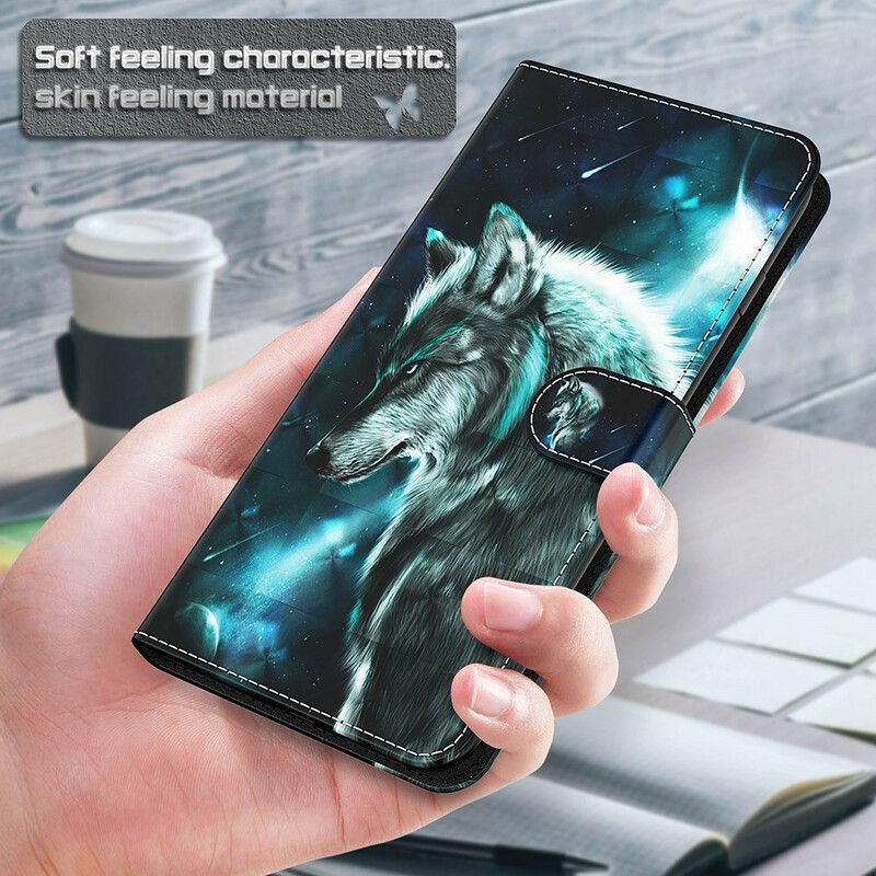 Flip Cover Samsung Galaxy S21 Fe Majestic Wolf