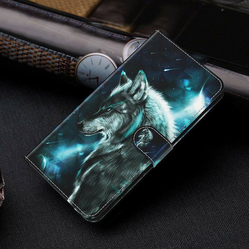 Flip Cover Samsung Galaxy S21 Fe Majestic Wolf