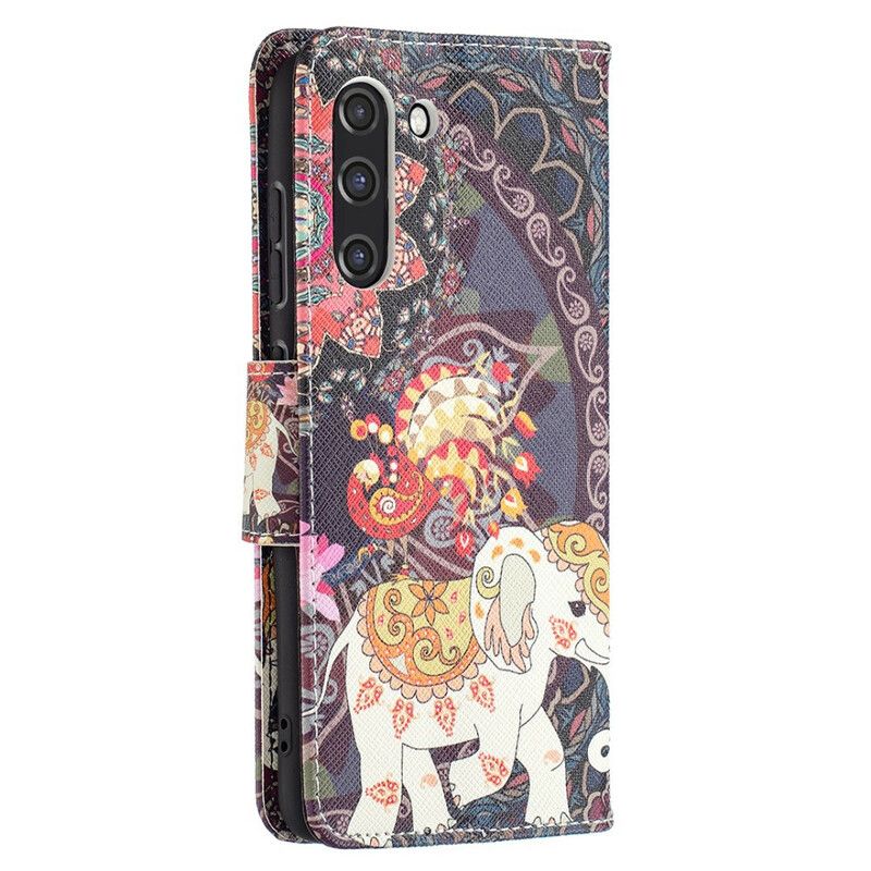 Flip Cover Samsung Galaxy S21 Fe Mandala Etniske Elefanter