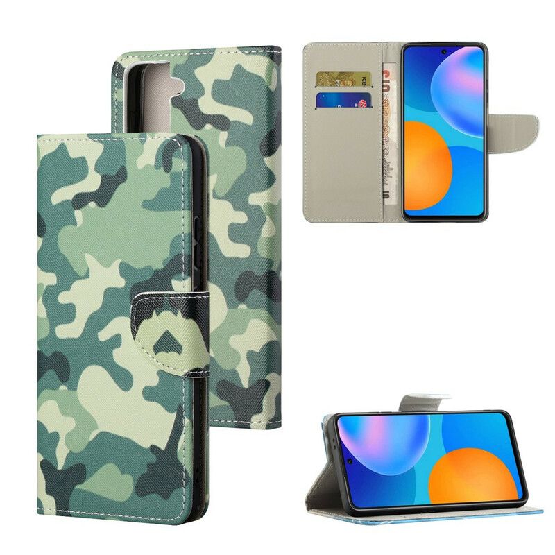 Flip Cover Samsung Galaxy S21 Fe Militær Camouflage