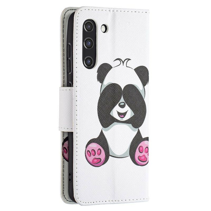 Flip Cover Samsung Galaxy S21 Fe Panda Sjov