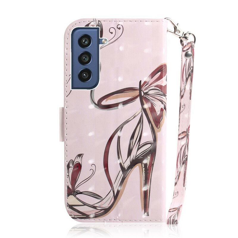 Flip Cover Samsung Galaxy S21 Fe Strappy Pumpe