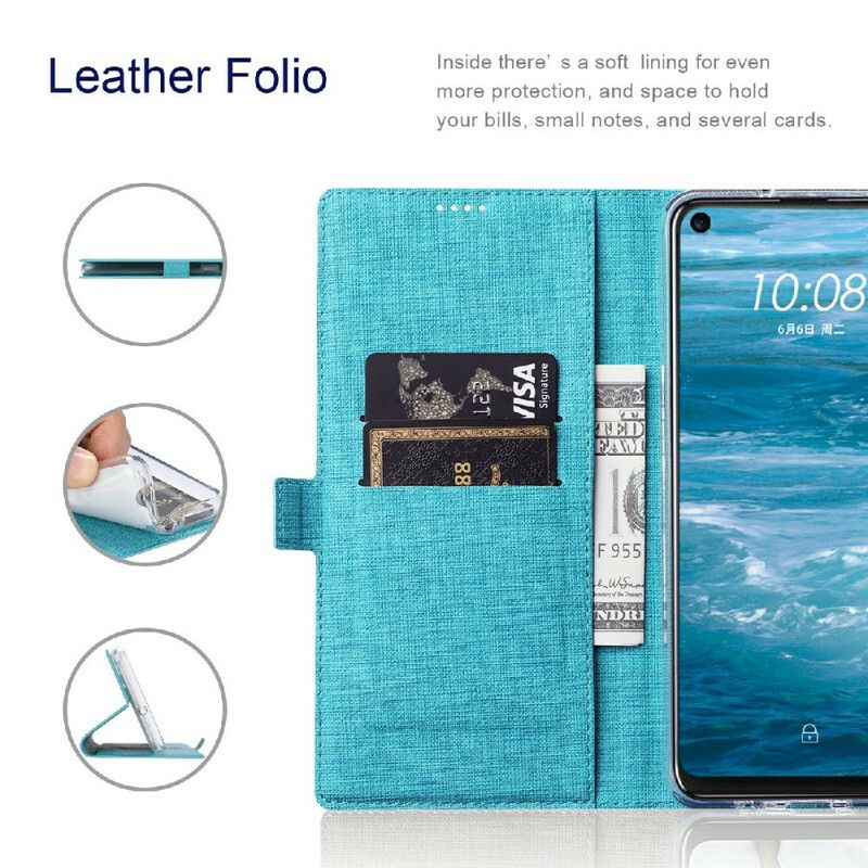 Flip Cover Samsung Galaxy S21 Fe Tekstureret