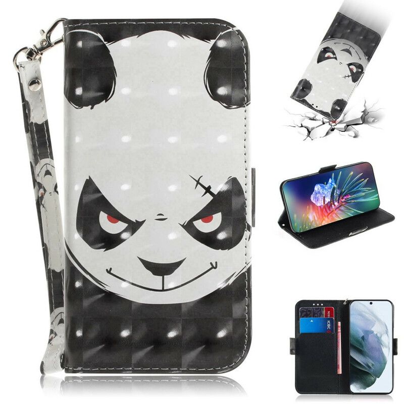 Flip Cover Samsung Galaxy S21 Fe Vred Panda Strappy