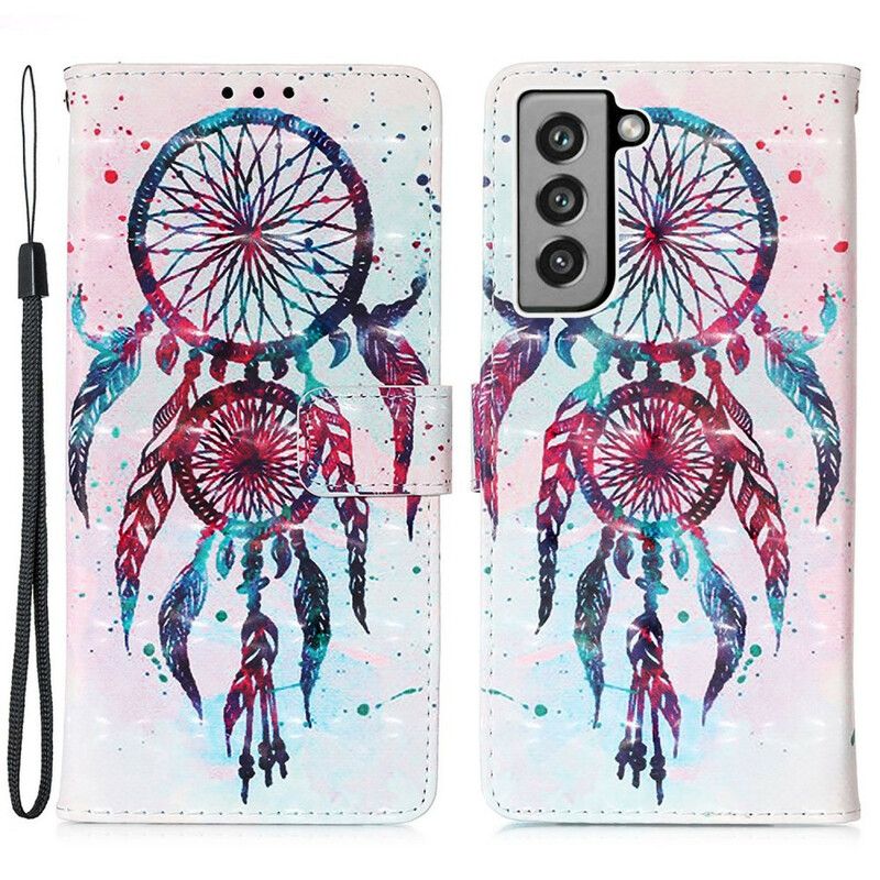 Flip Cover Samsung Galaxy S21 Fe Watercolor Dream Catcher