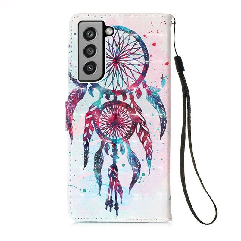 Flip Cover Samsung Galaxy S21 Fe Watercolor Dream Catcher