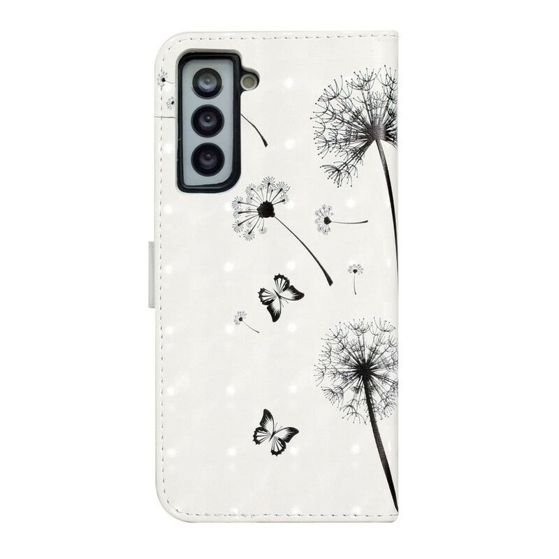 Læder Cover Samsung Galaxy S21 Fe Telefon Etui Baby Love Mælkebøtte