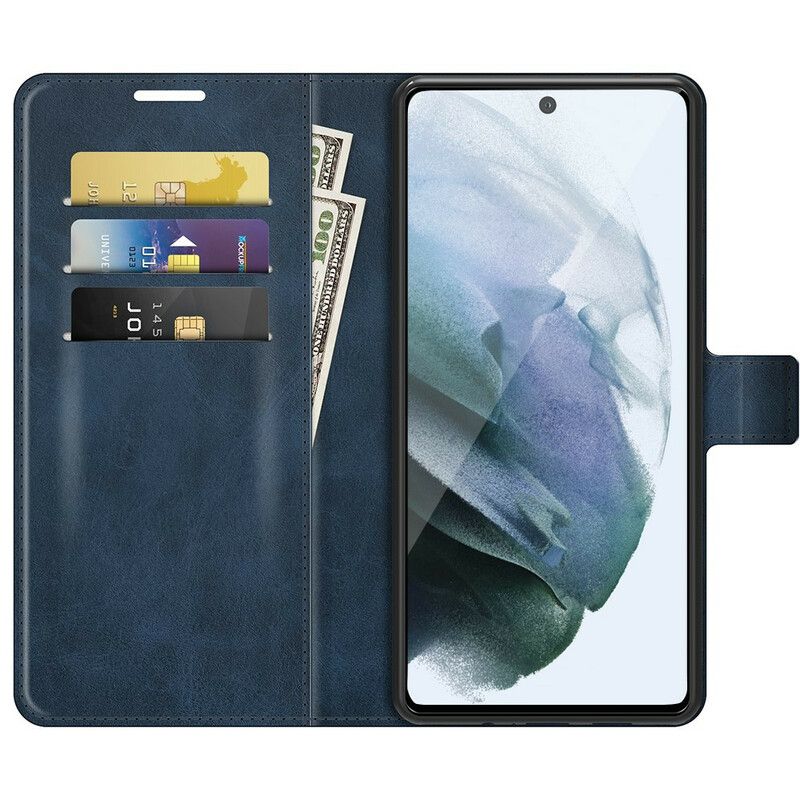 Læder Cover Samsung Galaxy S21 Fe Telefon Etui Kunstlæder Slim