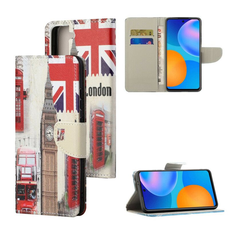 Læder Cover Samsung Galaxy S21 Fe Telefon Etui London Life