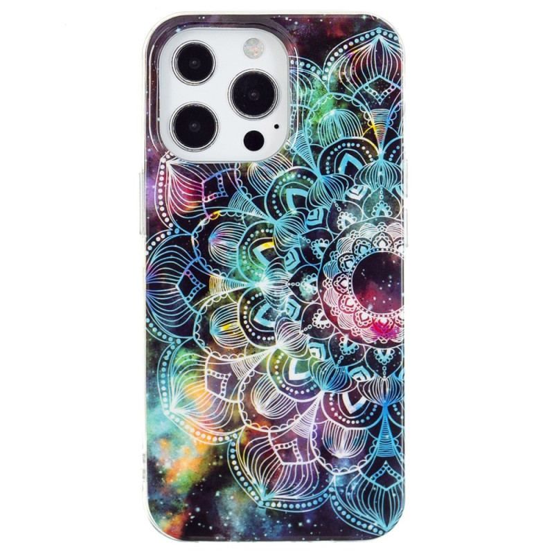 Cover iPhone 15 Pro Max Fluorescerende Mandala