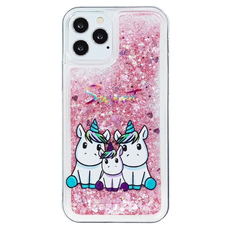 Cover iPhone 15 Pro Max Unicorn Glitter