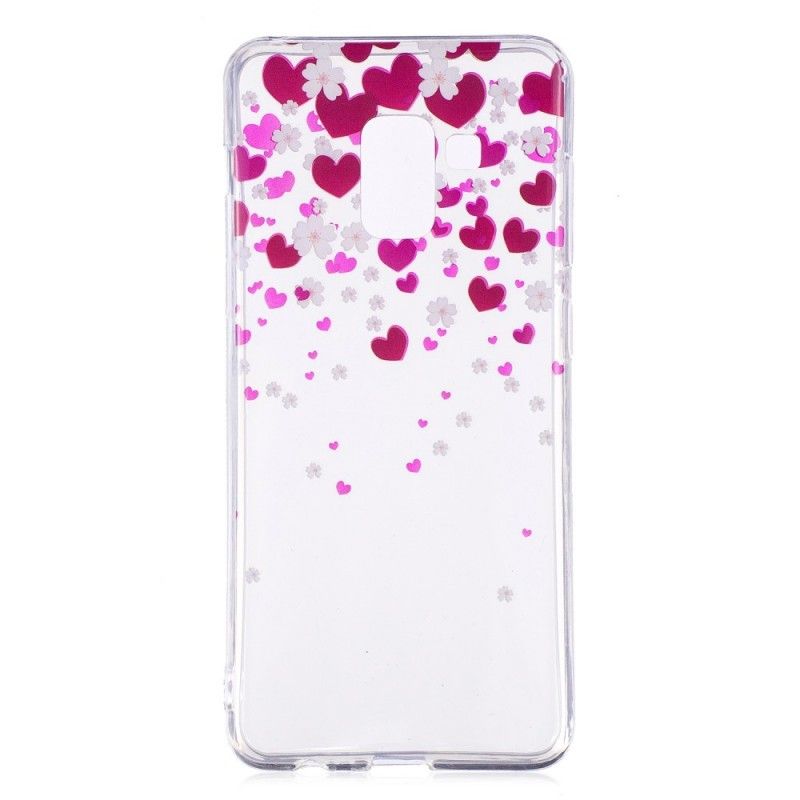 Cover for Samsung Galaxy A8 Hjerteregn