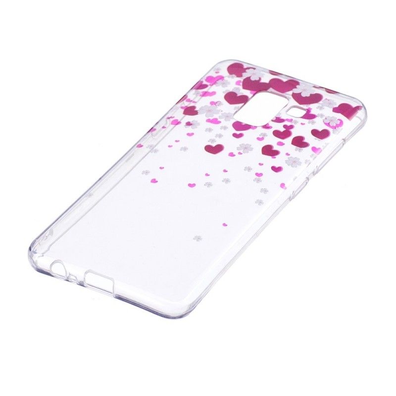 Cover for Samsung Galaxy A8 Hjerteregn