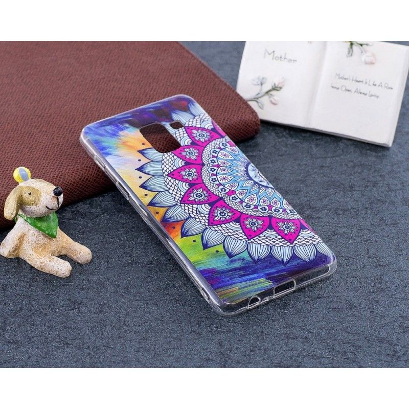 Cover Samsung Galaxy A8 Fluorescerende Mandala