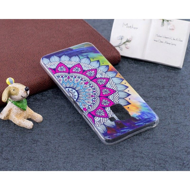 Cover Samsung Galaxy A8 Fluorescerende Mandala