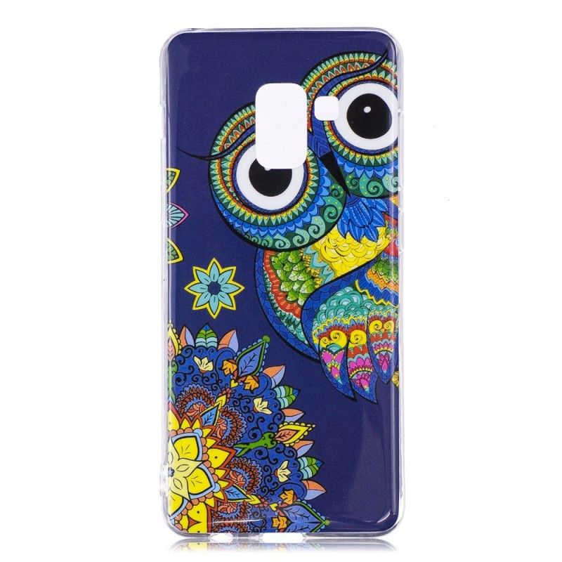 Cover Samsung Galaxy A8 Fluorescerende Mandala Ugle Original