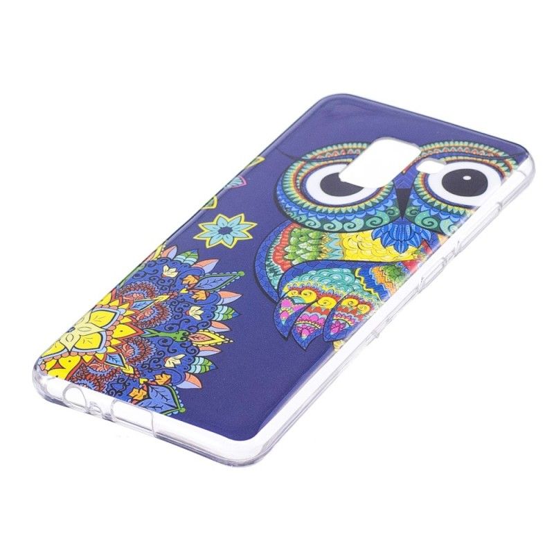 Cover Samsung Galaxy A8 Fluorescerende Mandala Ugle Original