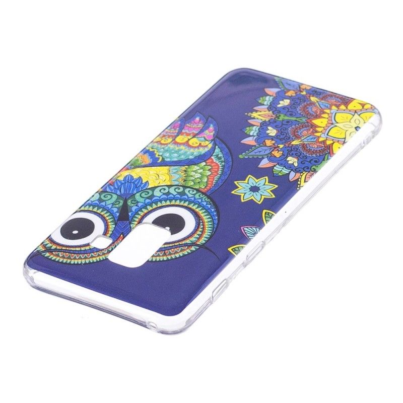 Cover Samsung Galaxy A8 Fluorescerende Mandala Ugle Original