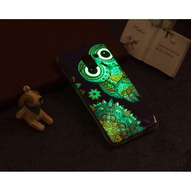 Cover Samsung Galaxy A8 Fluorescerende Mandala Ugle Original