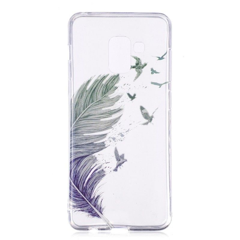 Cover Samsung Galaxy A8 Lys Fjer Beskyttelse