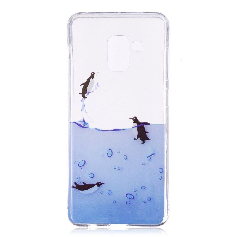 Cover Samsung Galaxy A8 Mobilcover Spil Pingviner