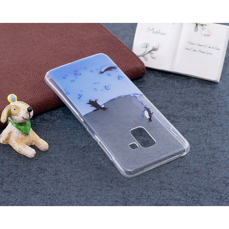 Cover Samsung Galaxy A8 Mobilcover Spil Pingviner