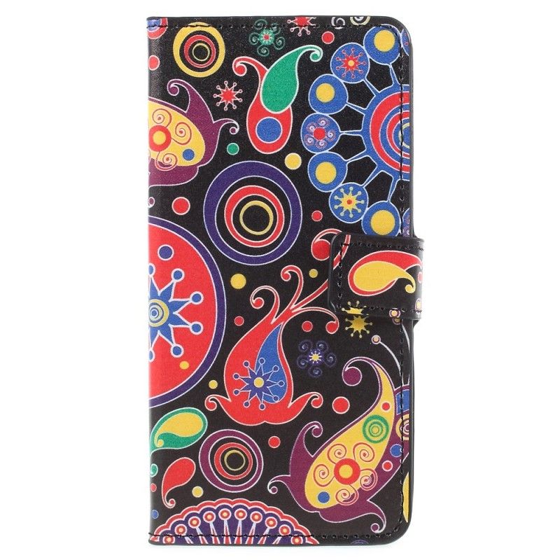 Flip Cover Læder Samsung Galaxy A8 Galakse Design Original